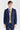 Abito blu navy Belmont con gilet beige a contrasto Belmont