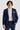 Belmont - Blazer da uomo blu navy dal taglio sartoriale
