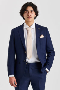 Belmont - Blazer da uomo blu navy dal taglio sartoriale