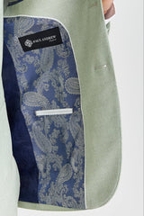 Belmont - Blazer da sposo verde salvia da uomo