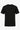 T-shirt classica nera a coste da uomo