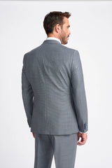 Bond - Men's Grey Tailored Fit Blazer
