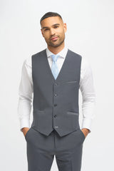 Bond - Men's Charcoal 3 Piece Tailored Fit Suit