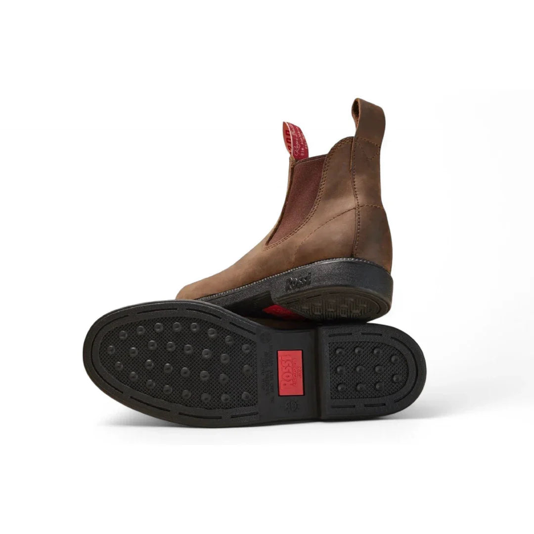 Booma 607 - Stivaletti Chelsea in pelle marrone rustico