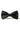 Papillon in raso nero con clip per camicia da smoking unisex da uomo e ragazzo