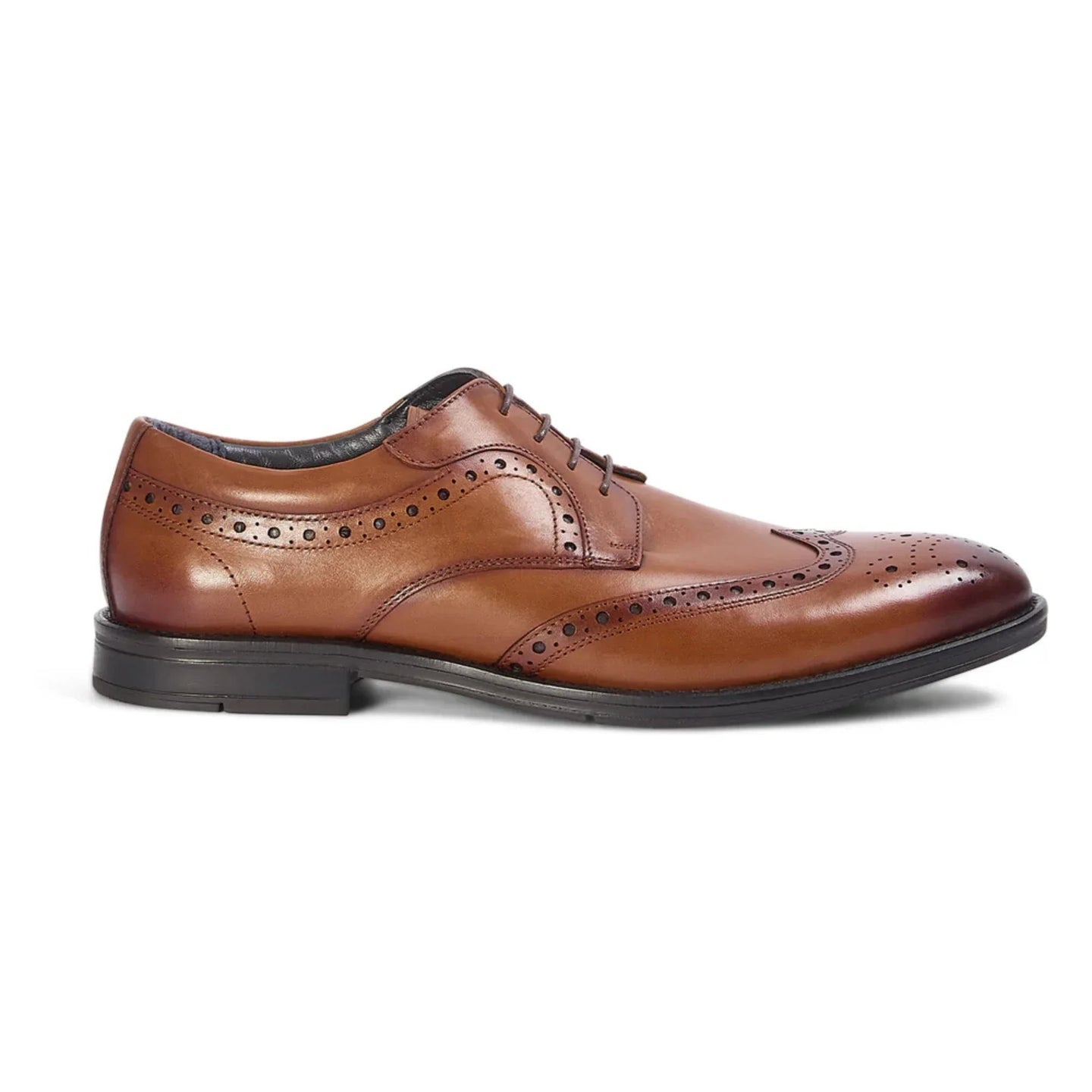 Cambridge - Scarpe Derby da uomo modello Wingtip Brogue color marrone chiaro