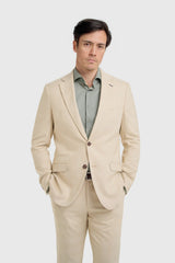 Camden - Abito da uomo a tre pezzi a quadri beige