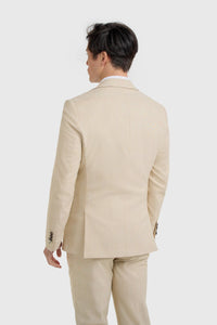 Camden - Blazer da uomo a quadri beige