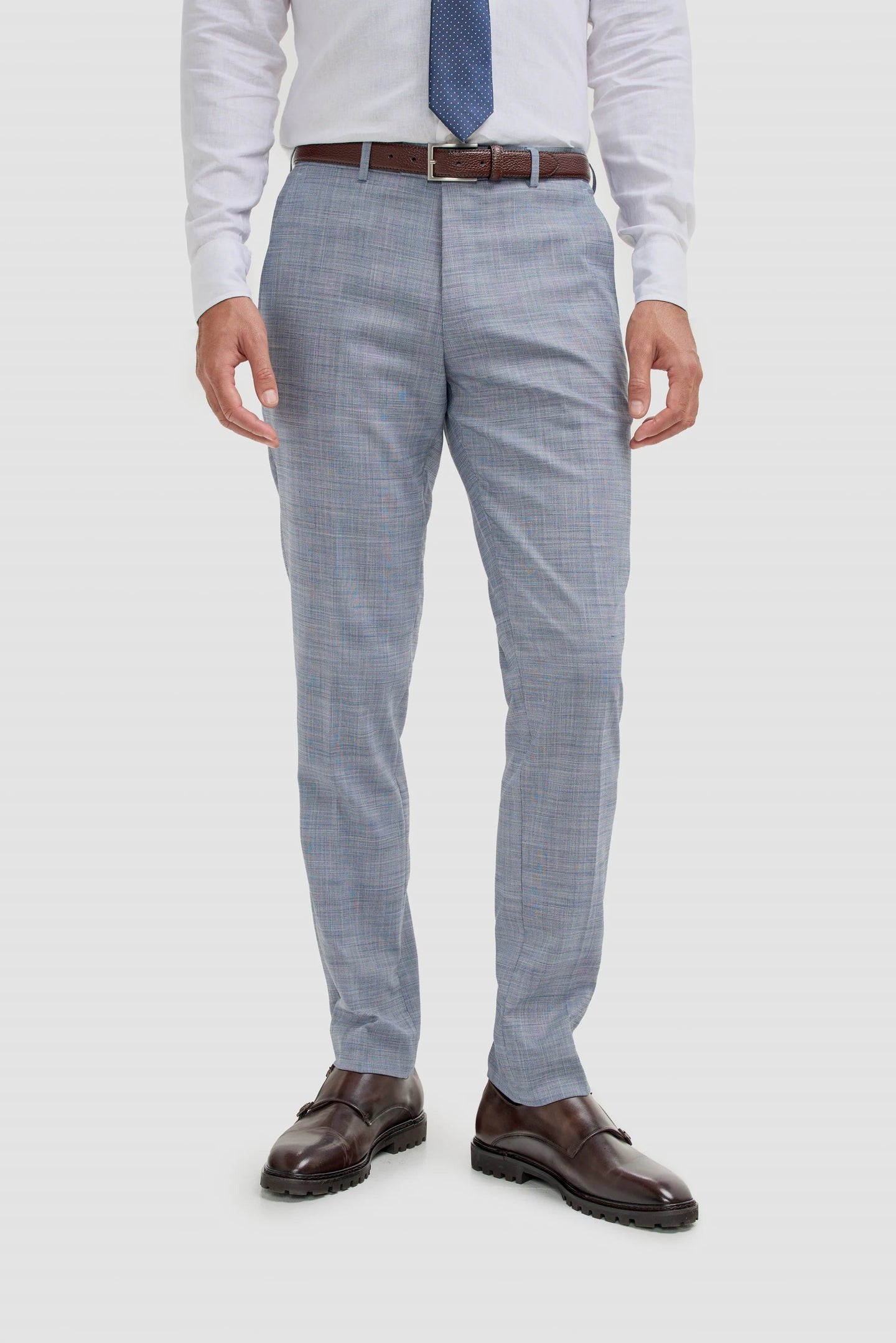 Camden - Pantaloni da uomo a quadri blu