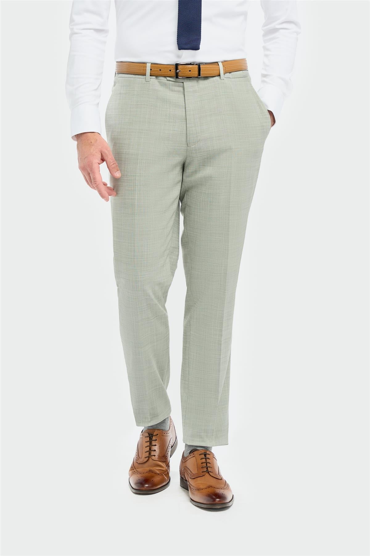 Camden - Pantaloni da uomo verde salvia