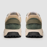 Canbera - Sneakers da uomo in pelle scamosciata leggera color verde salvia