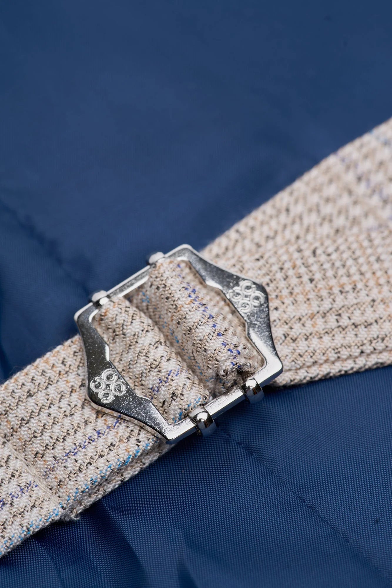 Caridi - Gilet da uomo in tweed beige da sposa