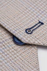 Caridi - Gilet da uomo in tweed beige da sposa