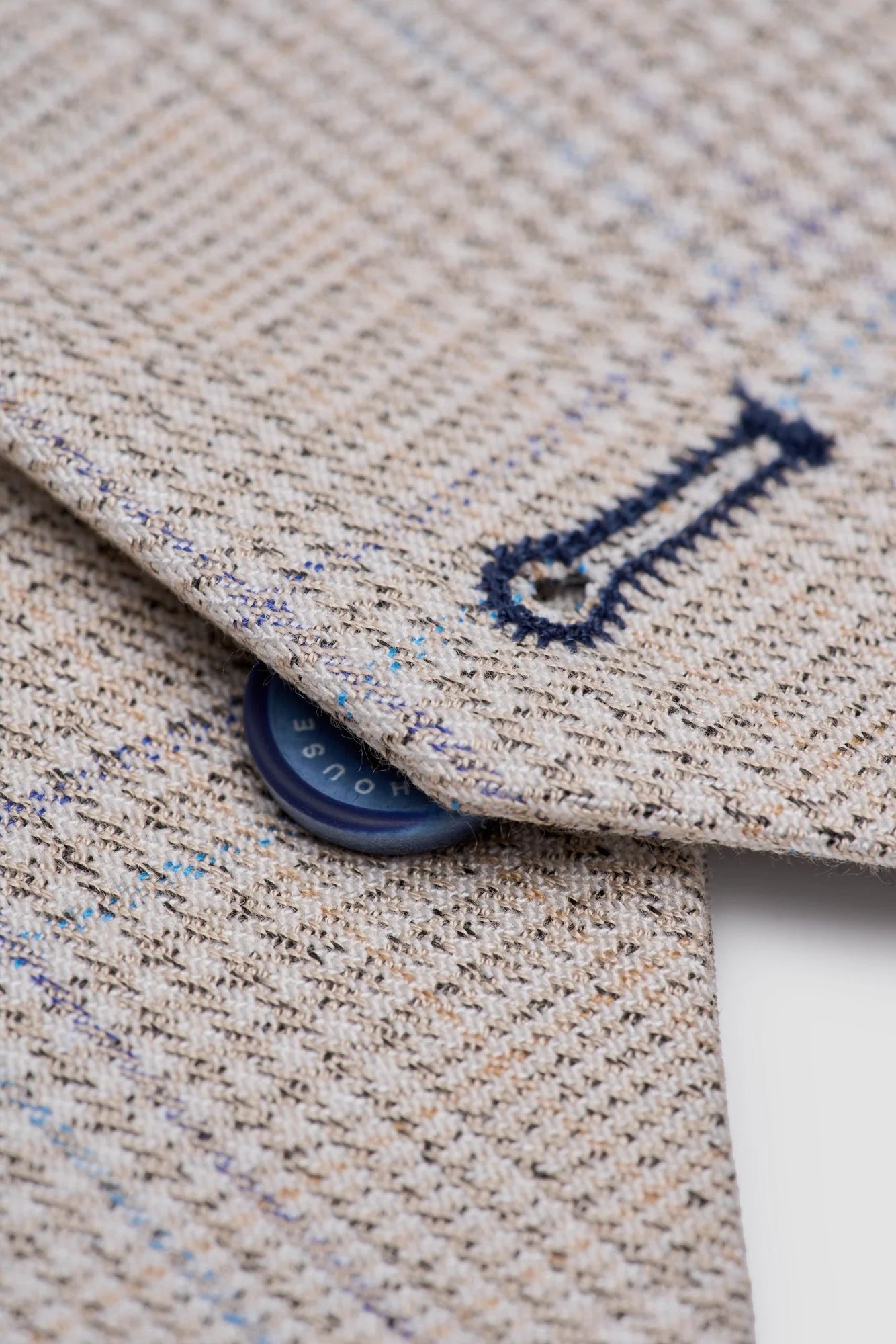 Caridi - Gilet da uomo in tweed beige da sposa