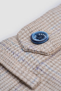 Caridi - Pantaloni da uomo in tweed beige da sposa