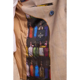 Caridi - Men's Beige Double Breasted Blazer