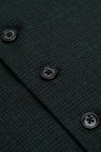 Caridi - Gilet in tweed verde oliva da uomo
