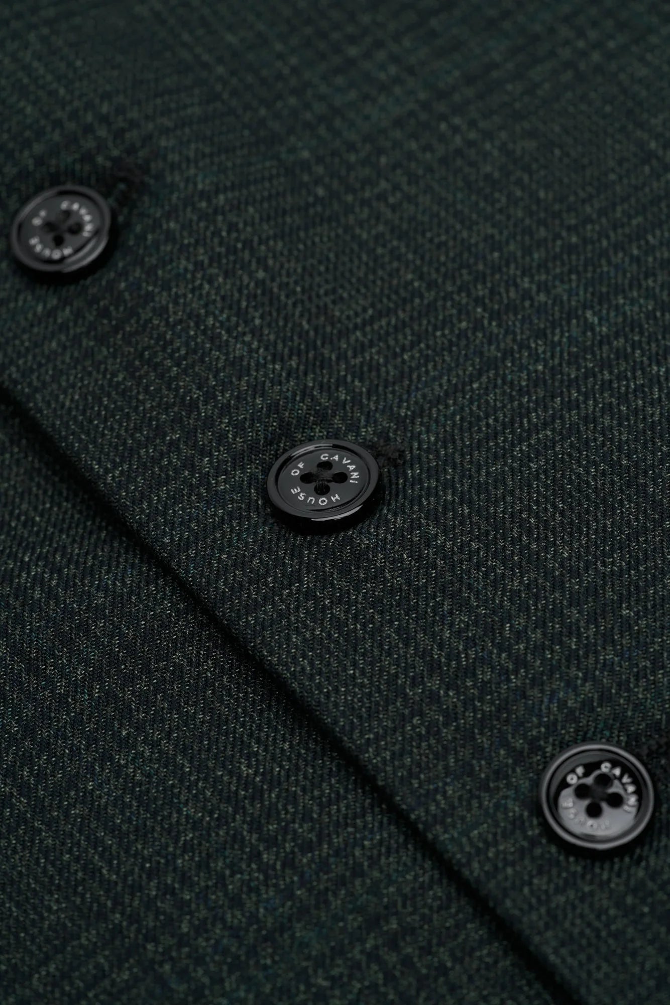 Caridi - Gilet in tweed verde oliva da uomo