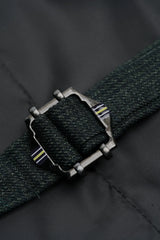 Caridi - Gilet in tweed verde oliva da uomo