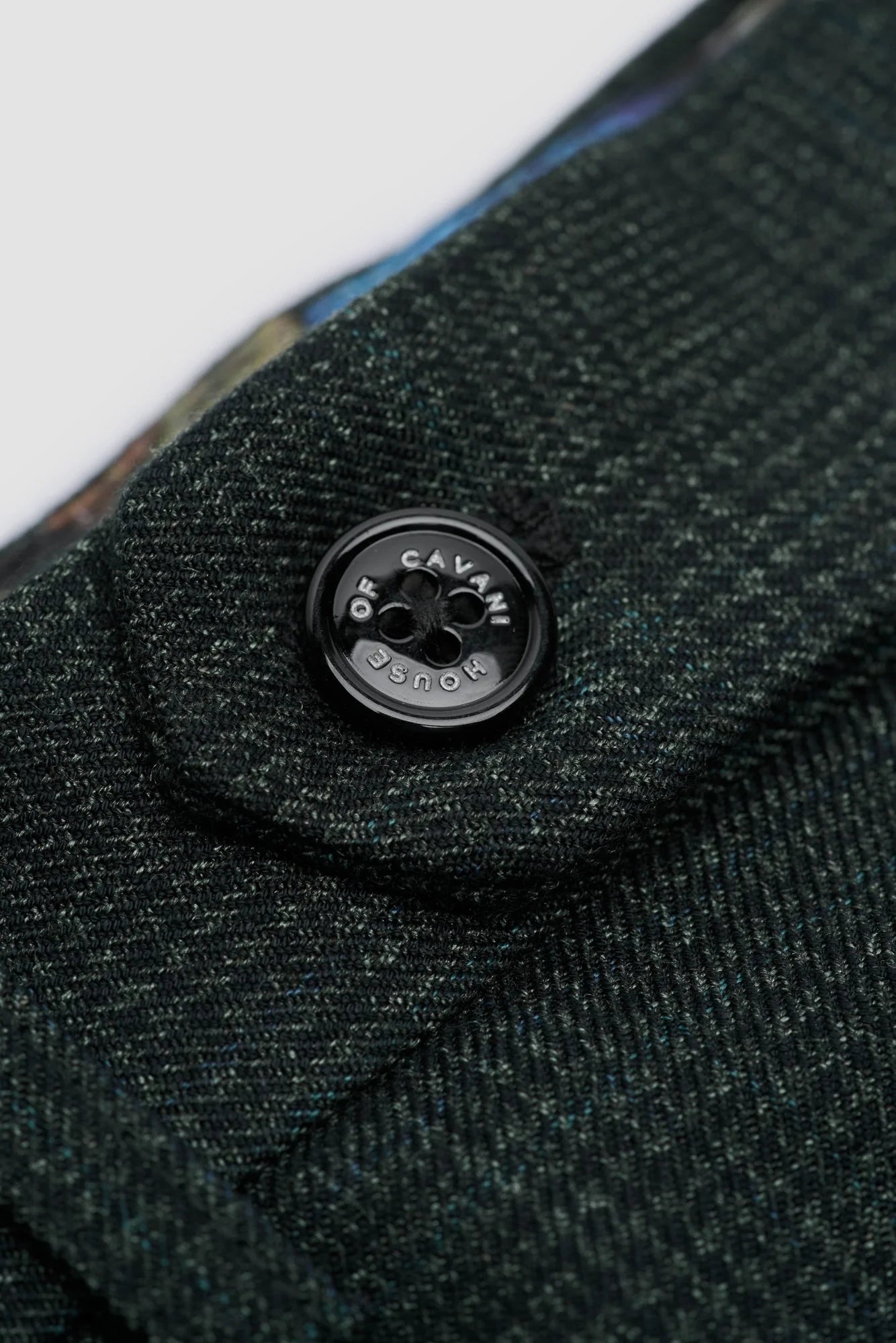 Caridi - Pantaloni da uomo in tweed verde oliva