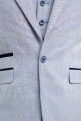 Caridi - Blazer da uomo azzurro da sposa
