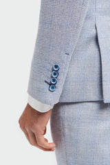 Caridi - Blazer da uomo azzurro da sposa