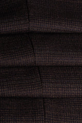 Caridi - Gilet da uomo in tweed marrone