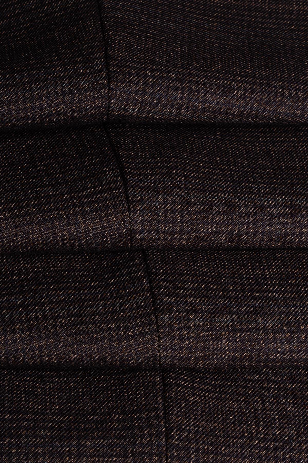 Caridi - Gilet da uomo in tweed marrone