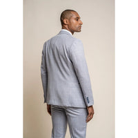 Caridi - Men's Light Blue Wedding Blazer