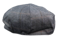 Men's 8 Panel Peaky BlindersTweed Flat Cap - Cavani Connall