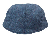 Mens Grandad Baker Flat Blue Cap 8 Panel Tweed Vintage Classic Smart Casual 1920s