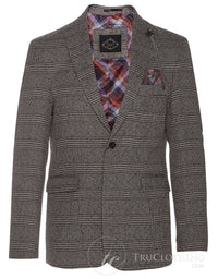 Cavani Dominic - Mens Brown Smart Vintage Blazer