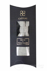 Cavani Martez Bow Tie - Mens Herringbone Tweed Check Bow Tie Hanky Retro Vintage Classic Peaky Blinders