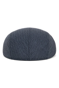 Cappello Cavani Martez - Cappello da nonno da uomo blu navy, berretto piatto a spina di pesce, vintage, retrò, Del Boy, classico, Gatsby, Peaky Blinders
