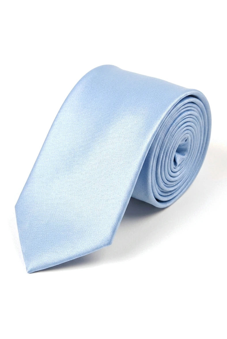 Cravatta in raso Cavani - Cravatta in raso di seta coordinata da uomo, fazzoletto e fermacravatta a pois, per matrimonio, ballo di fine anno, ufficio