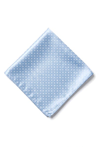 Cravatta in raso Cavani - Cravatta in raso di seta coordinata da uomo, fazzoletto e fermacravatta a pois, per matrimonio, ballo di fine anno, ufficio