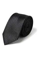 Cravatta in raso Cavani - Cravatta in raso di seta coordinata da uomo, fazzoletto e fermacravatta a pois, per matrimonio, ballo di fine anno, ufficio