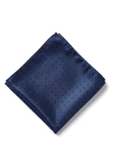 Cravatta in raso Cavani - Cravatta in raso di seta coordinata da uomo, fazzoletto e fermacravatta a pois, per matrimonio, ballo di fine anno, ufficio