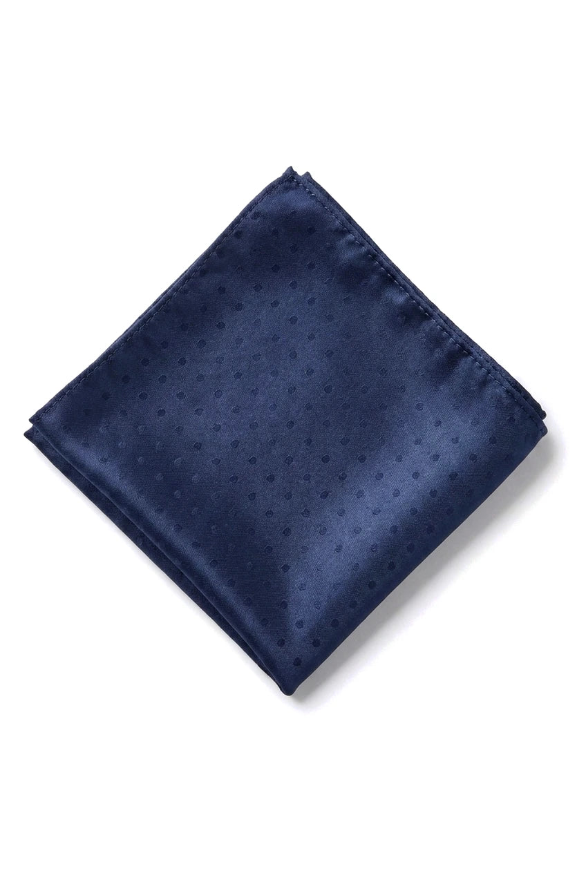 Cravatta in raso Cavani - Cravatta in raso di seta coordinata da uomo, fazzoletto e fermacravatta a pois, per matrimonio, ballo di fine anno, ufficio