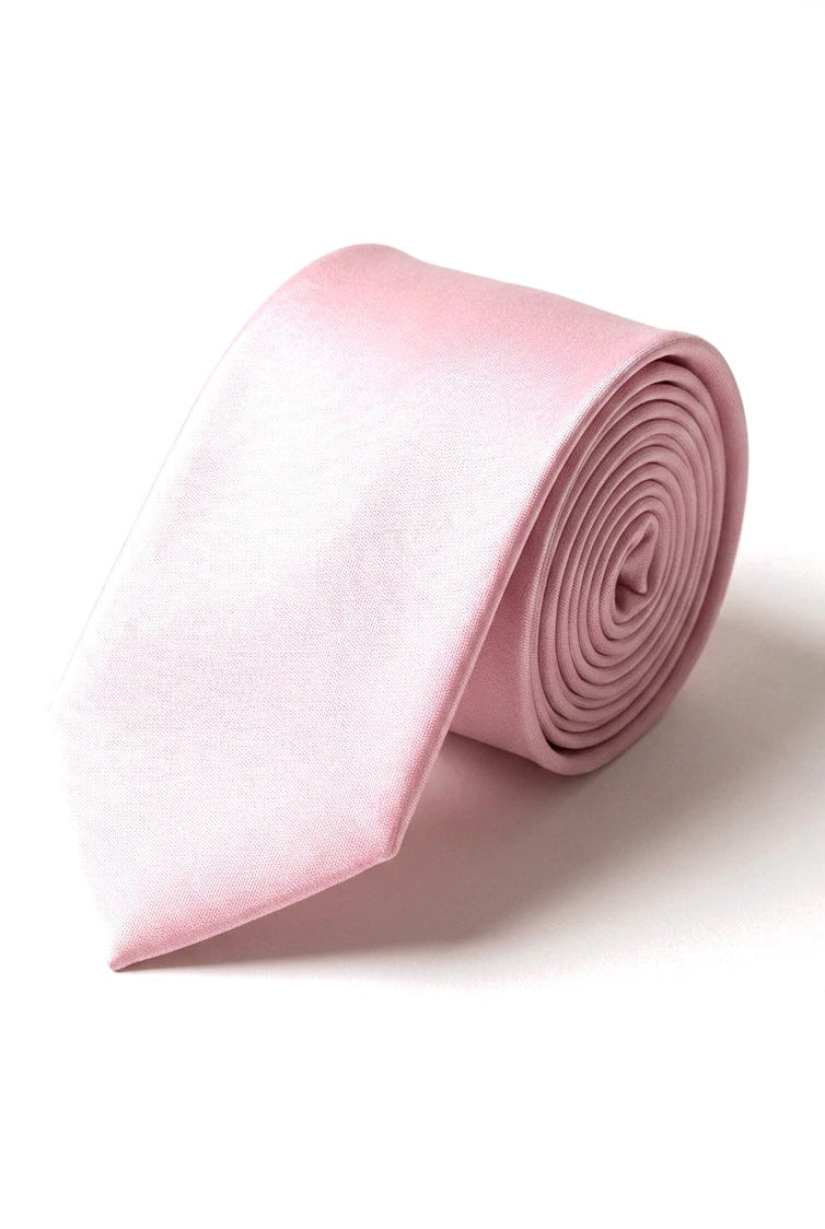 Cravatta in raso Cavani - Cravatta in raso di seta coordinata da uomo, fazzoletto e fermacravatta a pois, per matrimonio, ballo di fine anno, ufficio