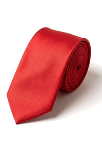 Cravatta in raso Cavani - Cravatta in raso di seta coordinata da uomo, fazzoletto e fermacravatta a pois, per matrimonio, ballo di fine anno, ufficio