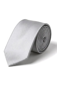 Cravatta in raso Cavani - Cravatta in raso di seta coordinata da uomo, fazzoletto e fermacravatta a pois, per matrimonio, ballo di fine anno, ufficio