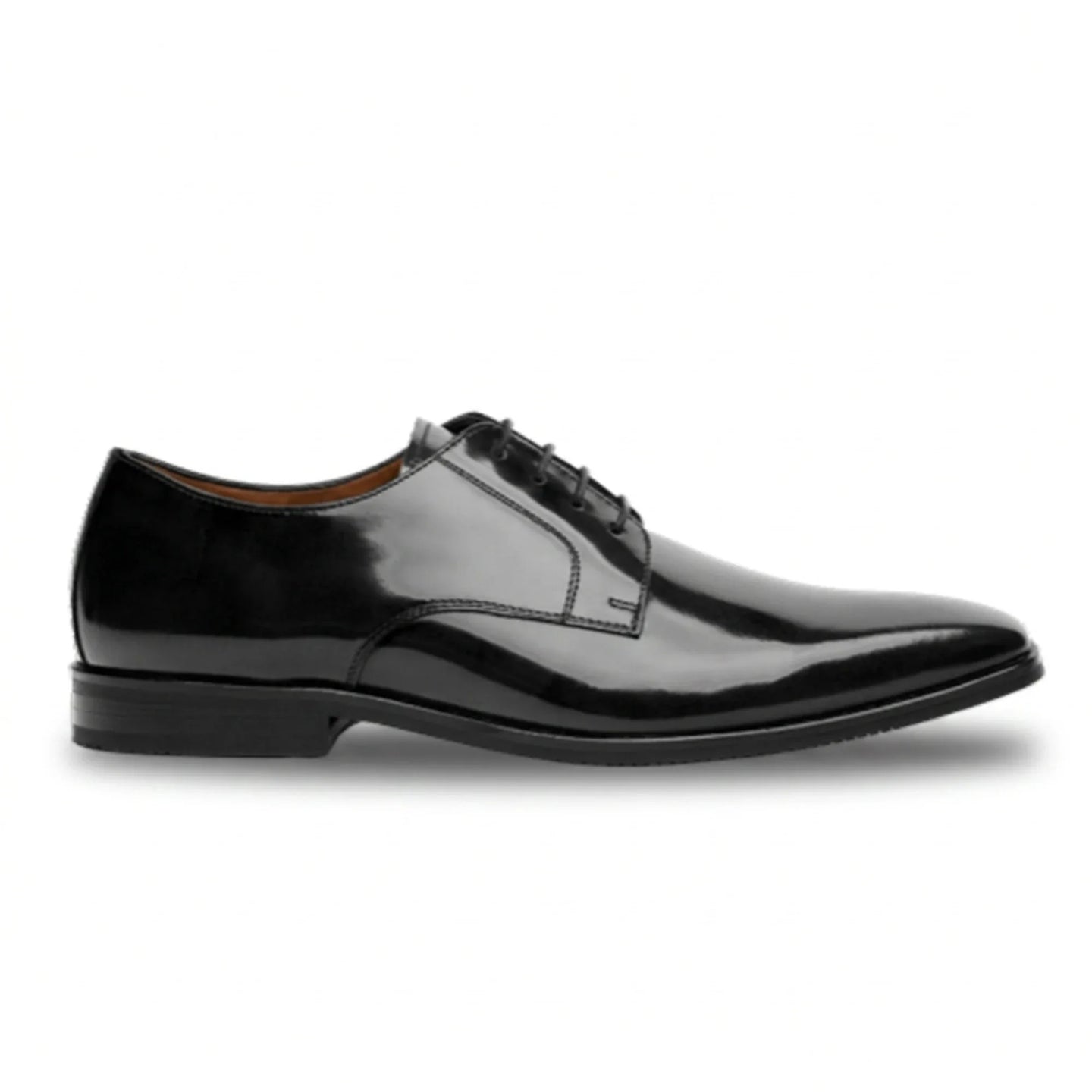 Chester - Scarpe Derby da uomo nere lucide