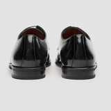 Chester - Scarpe Derby da uomo nere lucide