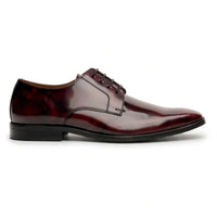 Chester - Scarpe Derby da uomo bordeaux lucide