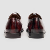 Chester - Scarpe Derby da uomo bordeaux lucide