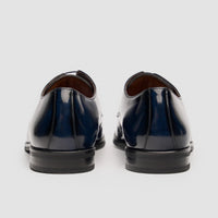 Chester - Scarpe Derby da uomo blu navy lucide