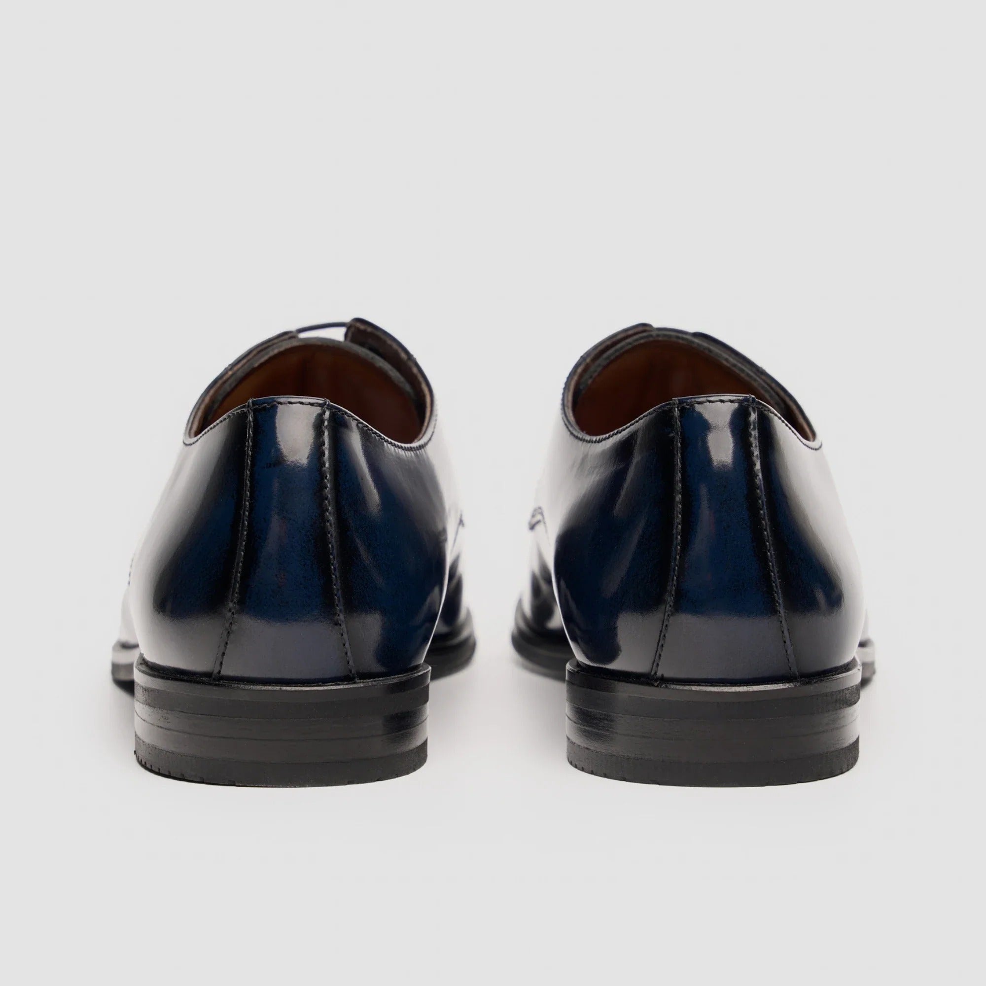 Chester - Scarpe Derby da uomo blu navy lucide