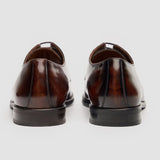 Chester - Scarpe Derby da uomo color cuoio lucido