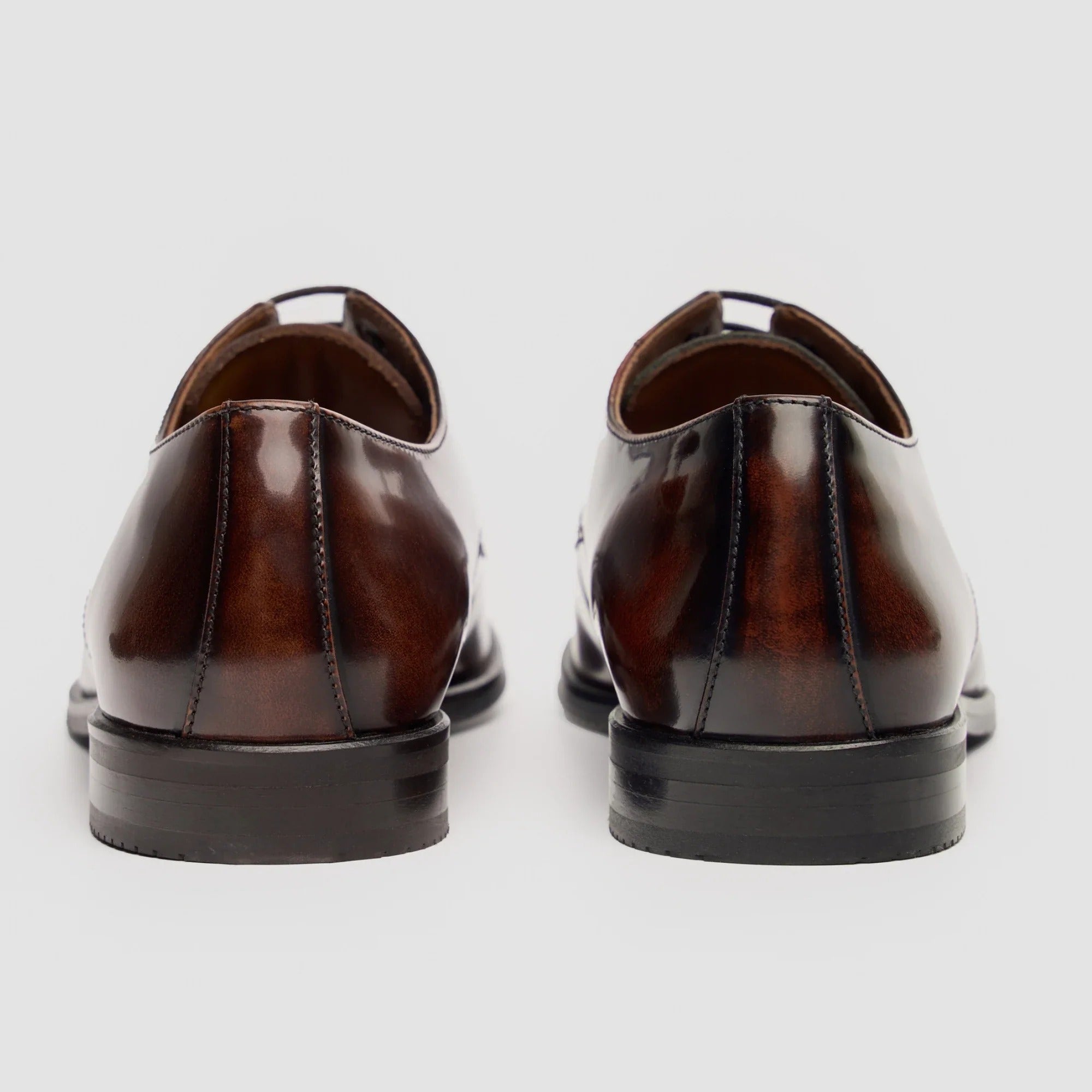 Chester - Scarpe Derby da uomo color cuoio lucido
